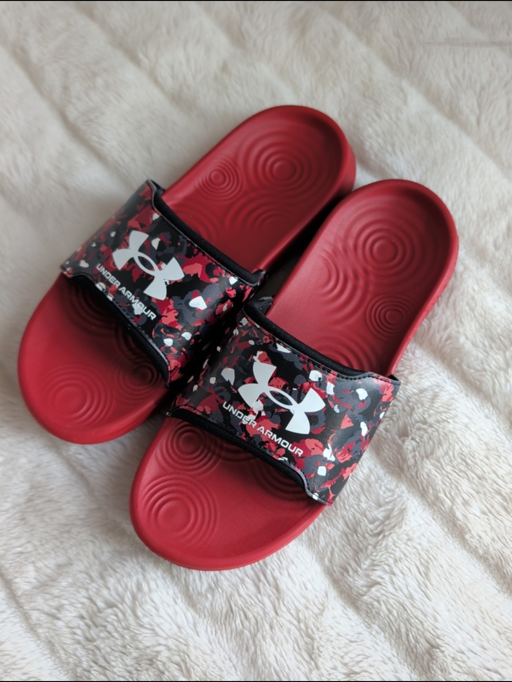 Under Armour Ignite Earthen Orange Slides Sz 9 Mens'